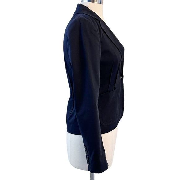 THEORY Cotton Blend One Button Blazer Jacket 6 - Picture 2 of 14